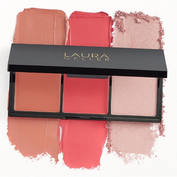Laura Geller THINK PINK Palette | NEW | Made to Multitask Cream to Powder Trio - Picture 1 of 13